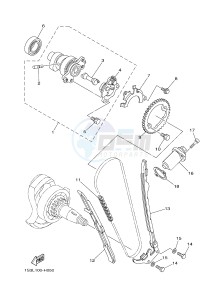 YFM700R YFM700RSE RAPTOR 700R (1VSA 1VSB 1VSC) drawing CAMSHAFT & CHAIN