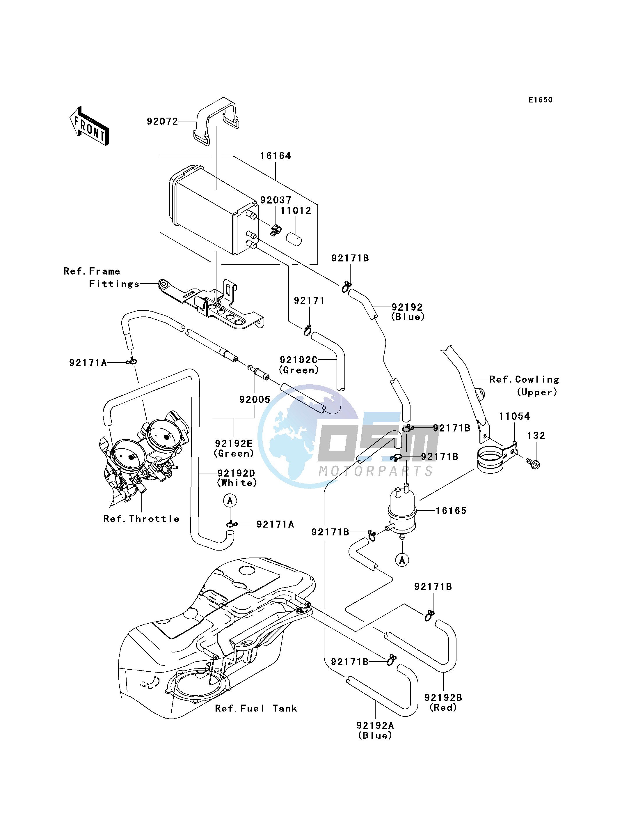 FUEL EVAPORATIVE SYSTEM-- CA- -