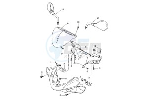 YQ AEROX 50 drawing COWLING