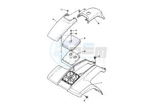 YFA BREEZE 125 drawing FRONT FENDER