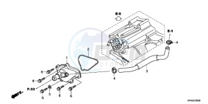 NC750SDH 2ED - (2ED) drawing REAR BRAKE MASTER CYLINDER (NC750SA/SD)