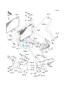 KVF 400 A [PRAIRIE 400 4X4] (A2) [PRAIRIE 400 4X4] drawing RADIATOR-- VF400AE515523 - - -