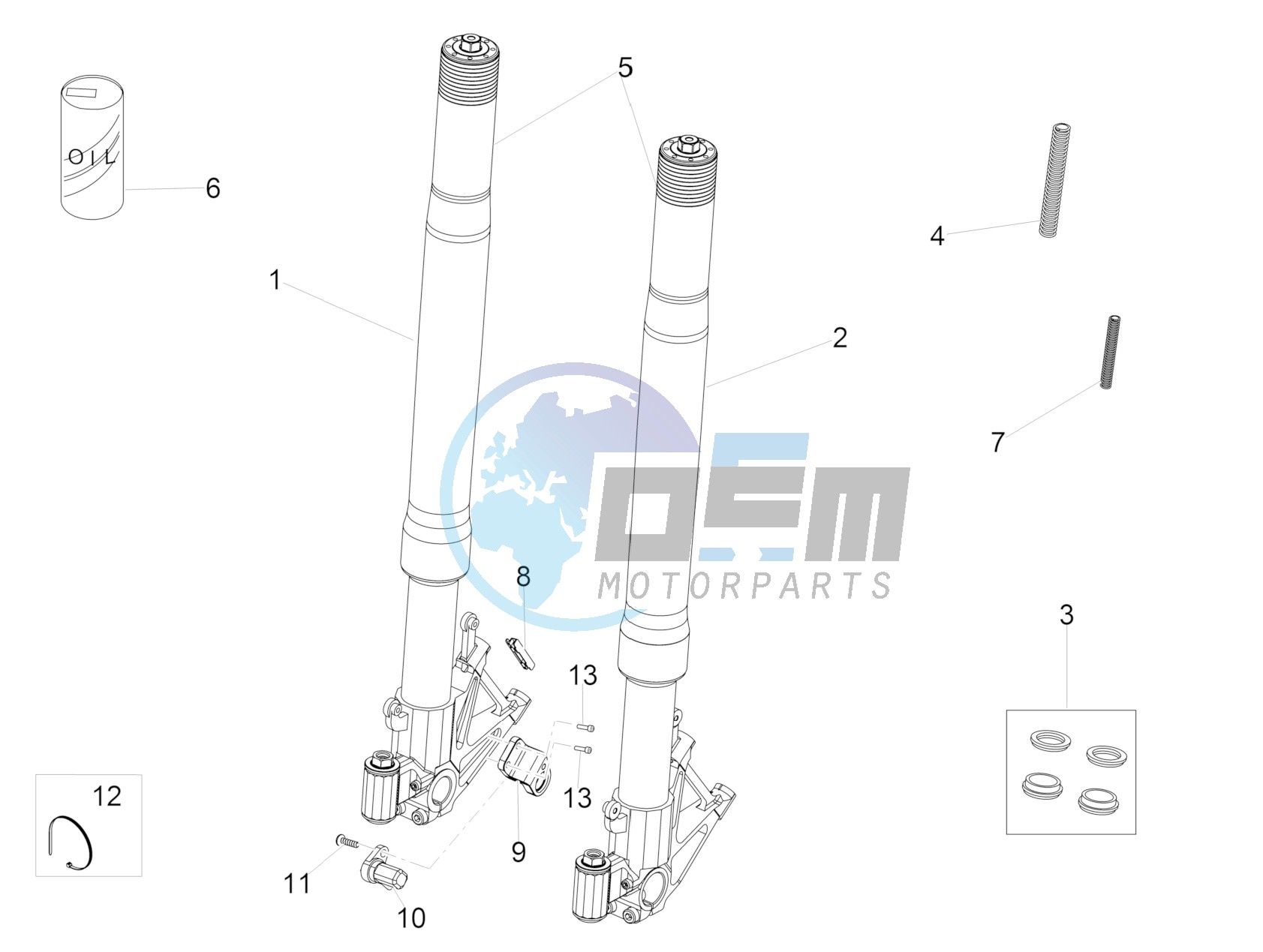 Front fork Ohlins