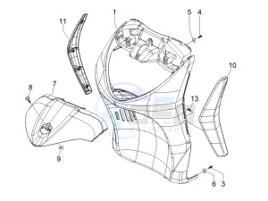 Liberty 200 4t Sport e3 drawing Front shield