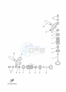 YBR125E YBR 125E (BN9M) drawing VALVE