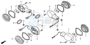 CBR125RWA Australia - (U / WH) drawing WINKER (CBR125RW7/RW9/RWA)