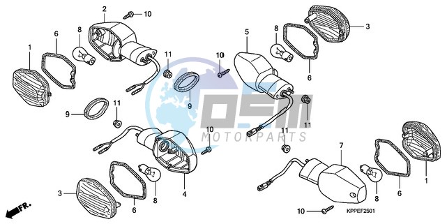 WINKER (CBR125RW7/RW9/RWA)