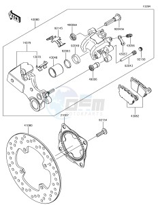 NINJA ZX-10R ZX1000SJF XX (EU ME A(FRICA) drawing Rear Brake