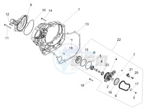 SHIVER 900 ABS (APAC) drawing Water pump