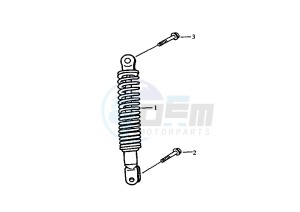 ATTILA - 125 cc drawing REAR SUSPENSION