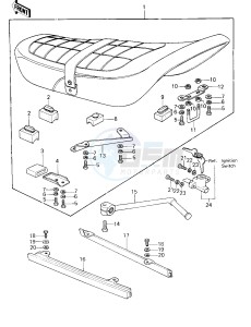 KZ 1000 D [Z1R] (D1) [Z1R] drawing SEAT -- 78 D1- -