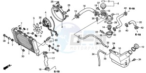 NT650V DEAUVILLE drawing RADIATOR