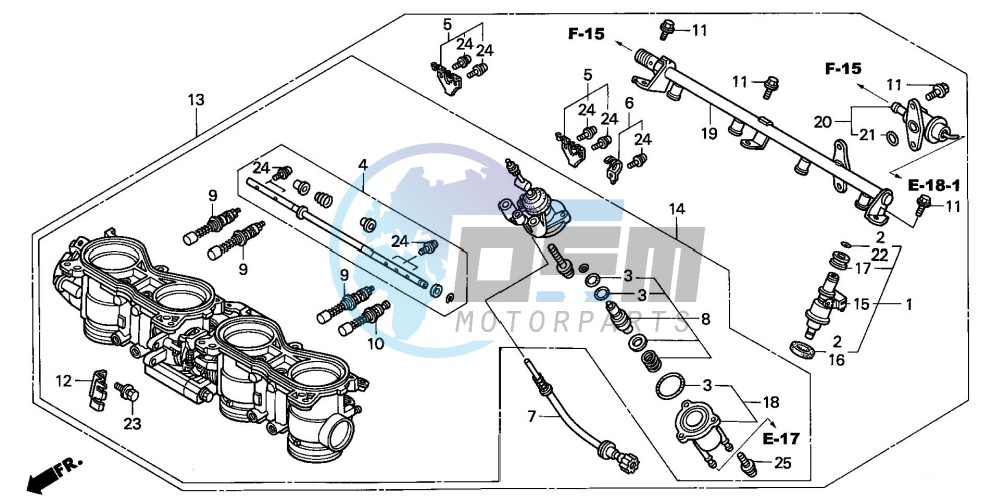 THROTTLE BODY (ASSY.) (CBR900RRY,1/RE1)