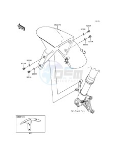 NINJA ZX-10R ABS ZX1000KFFA FR XX (EU ME A(FRICA) drawing Front Fender(s)