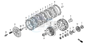 NX650 500 DOMINATOR drawing CLUTCH