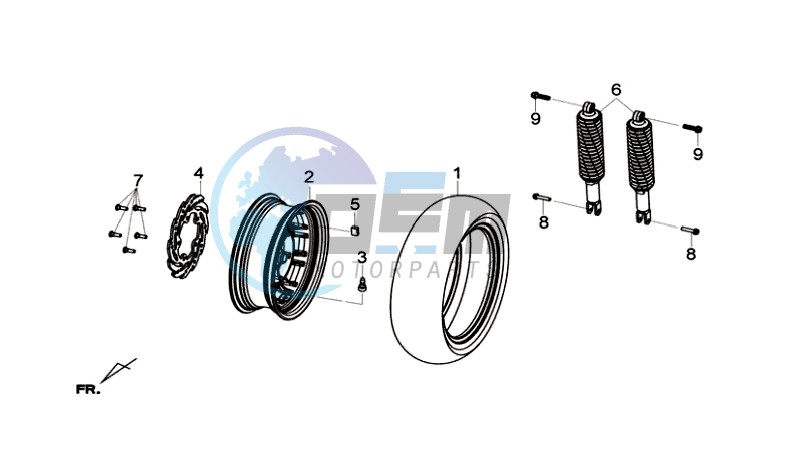 REAR WHEEL - REAR SUSPENSION