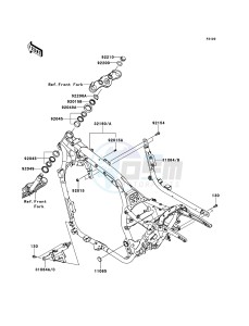 VN1700_CLASSIC_TOURER_ABS VN1700DEF GB XX (EU ME A(FRICA) drawing Frame