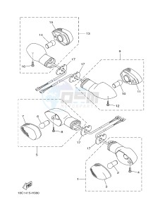 YBR125ESD (51P3) drawing FLASHER LIGHT