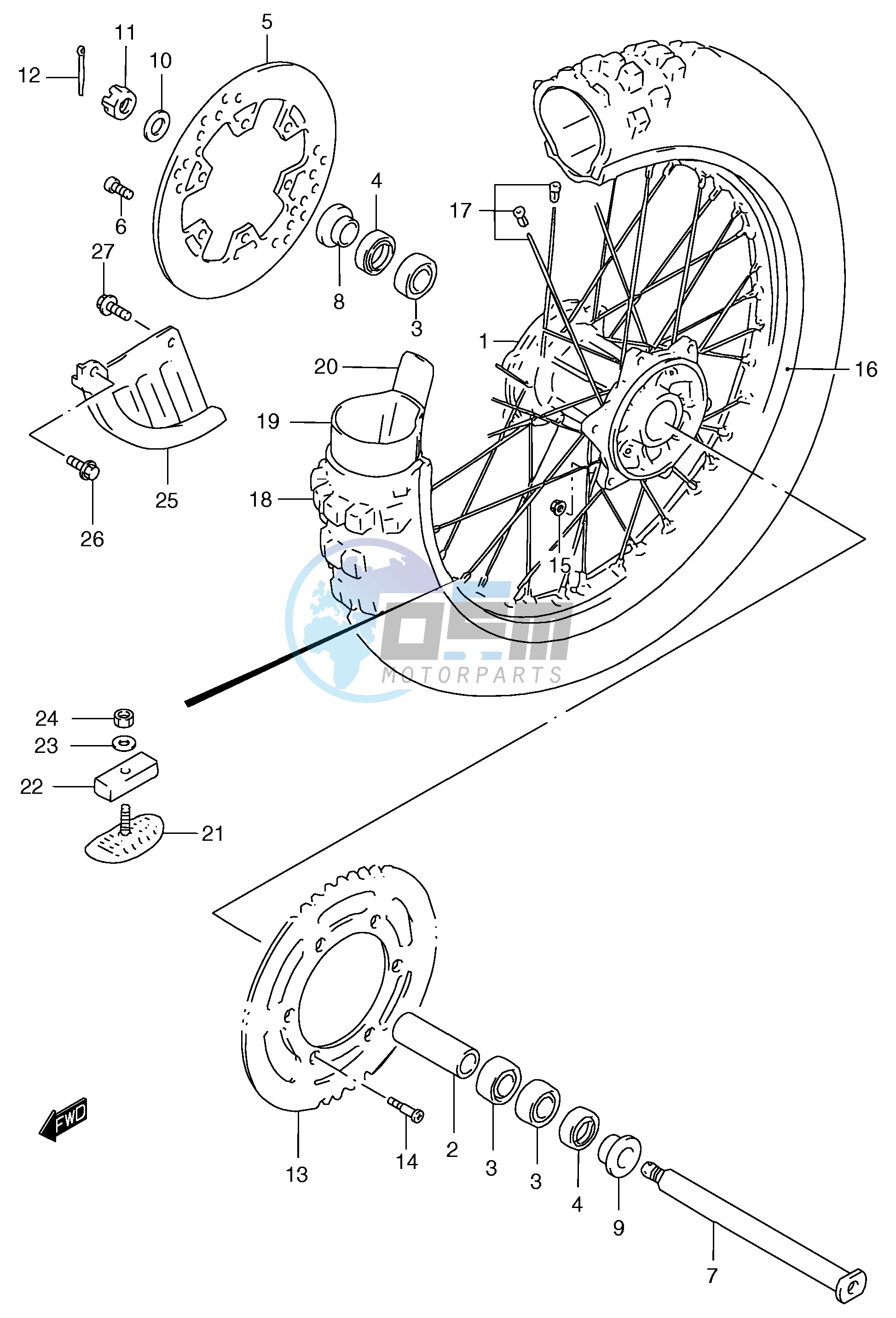 REAR WHEEL (MODEL Y)