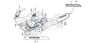 CBR600F3 drawing STRIPE (CBR600F3S)