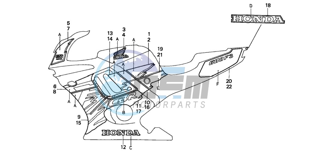 STRIPE (CBR600F3S)