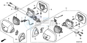 GL1800A SI - (SI) drawing WINKER/MIRROR