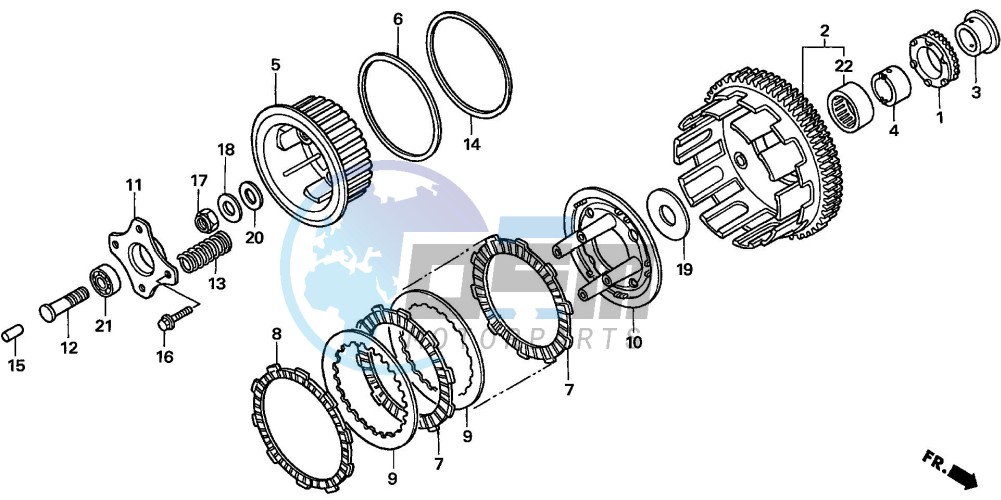 CLUTCH (CBF600S6/SA6/N6/NA6)