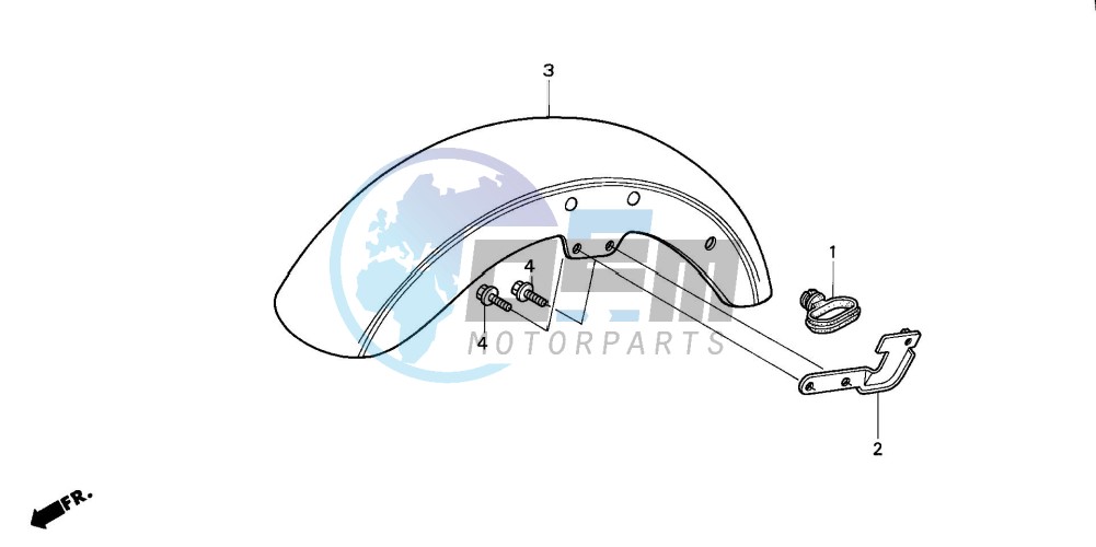 FRONT FENDER (VT1100C2)