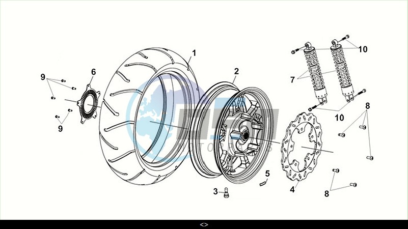 RR. CAST WHEEL