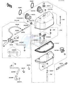 ZX 1000 B [NINJA ZX-10] (B1-B2) [NINJA ZX-10] drawing AIR CLEANER