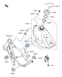 RM100 (E21) drawing FUEL TANK