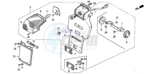 NX500 DOMINATOR drawing TAILLIGHT