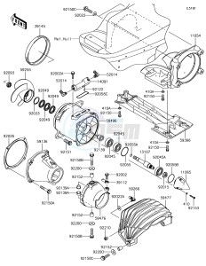 JET SKI ULTRA LX JT1500KJF EU drawing Jet Pump