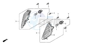 FJS600D 400 SILVER WING drawing WINKER