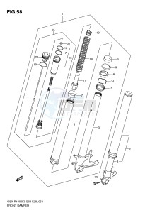 GSX-R1000 (E3-E28) drawing FRONT DAMPER