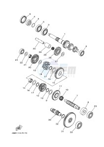 YXE700 YXE70WPAJ WOLVERINE R (B3D5) drawing TRANSMISSION