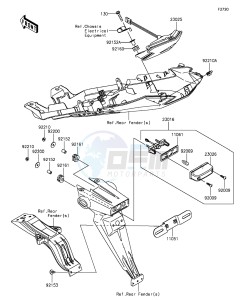 NINJA ZX-6R ZX636EGFA GB XX (EU ME A(FRICA) drawing Taillight(s)