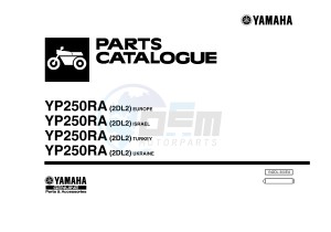 YP125RA (ABS) X-MAX 250 ABS (2DL2 2DL2 2DL2 2DL2) drawing .1-Front-Page