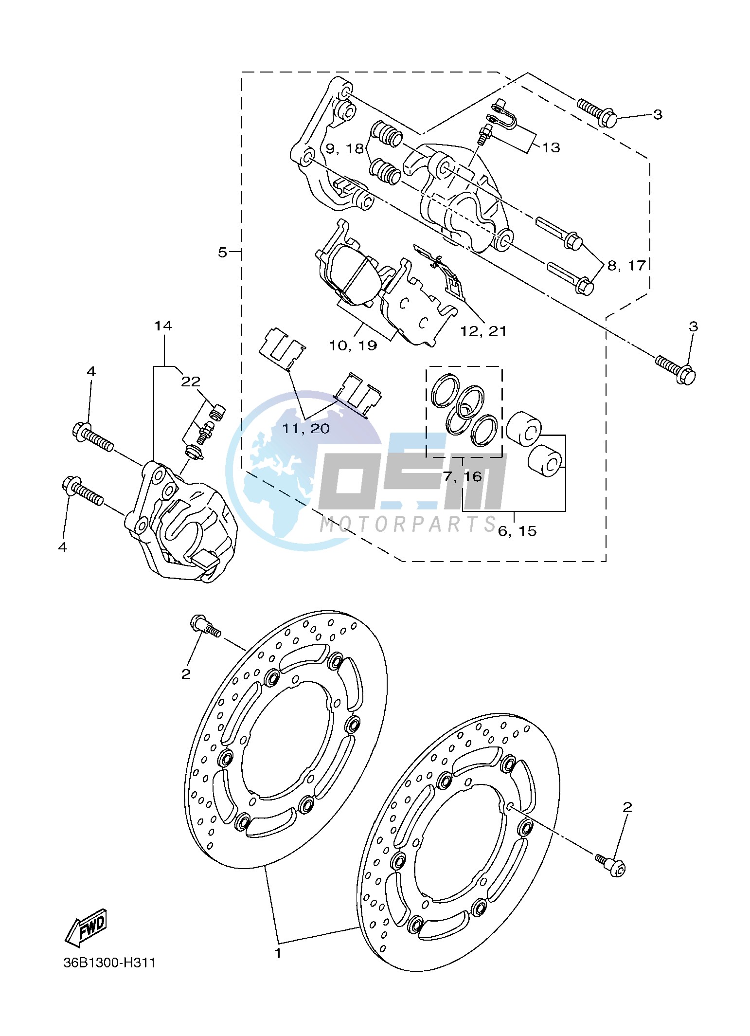 FRONT BRAKE CALIPER