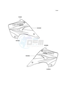 KX 250 M (M2) drawing DECALS