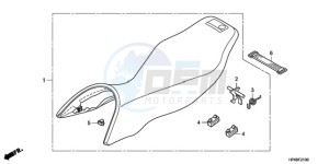 TRX700XX9 Australia - (U) drawing SEAT