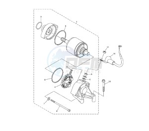 YZF R1 1000 drawing STARTING MOTOR