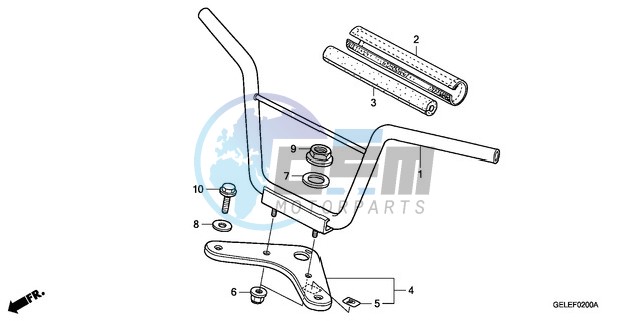 HANDLE PIPE/TOP BRIDGE