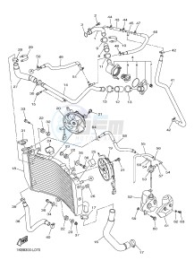 YZF-R1B 1000 (1KBH) drawing RADIATOR & HOSE