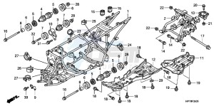 TRX420FPAC TRX420 ED drawing FRAME BODY