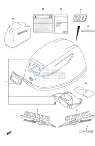 DF 20A drawing Engine Cover