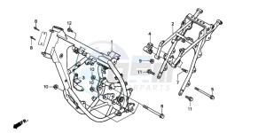 CRM125R drawing FRAME BODY