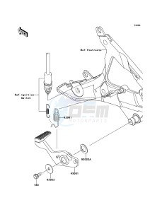 ER-6N ER650C9F GB XX (EU ME A(FRICA) drawing Brake Pedal