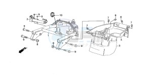 SZX50S X8R-S drawing REAR FENDER