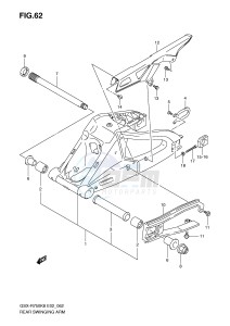 GSX-R750 (E2) drawing REAR SWINGING ARM